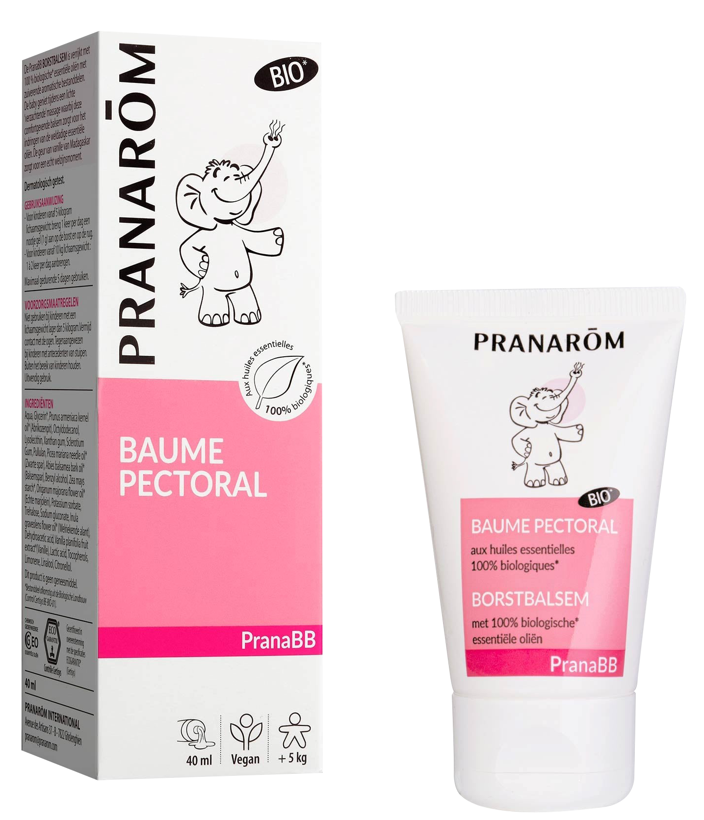 image Baume Pectoral Bio PranaBB PRANARÔM (12 produits)