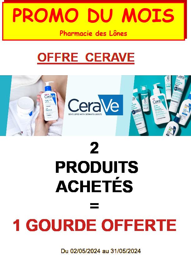 image Cerave - 2 produits achetés = 1 gourde OFFERTE 